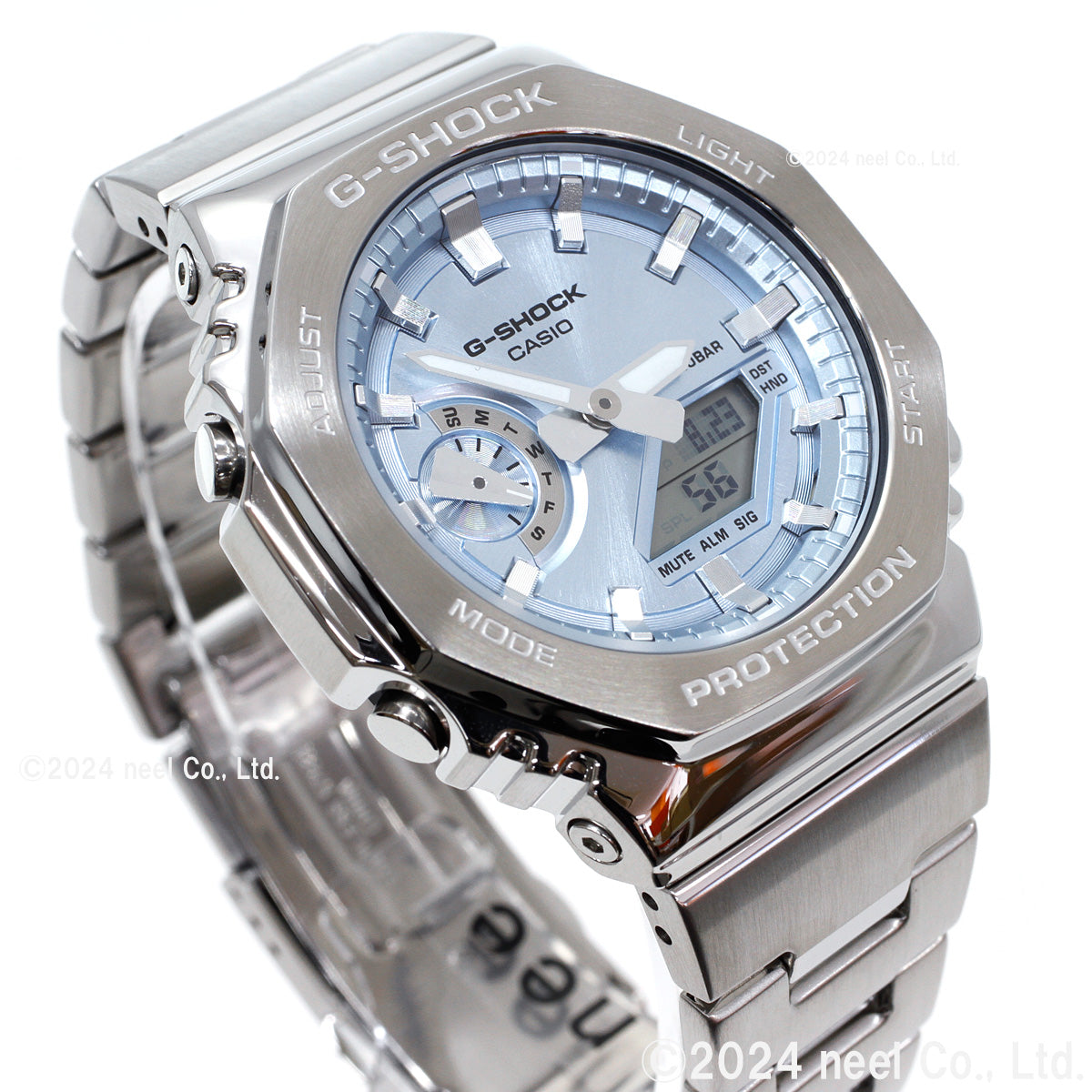 G-SHOCK アナデジ メンズ 腕時計 カシオ CASIO GM-2110D-2AJF スカイブルー メタルベゼル&メタルバンド【2024 新作】