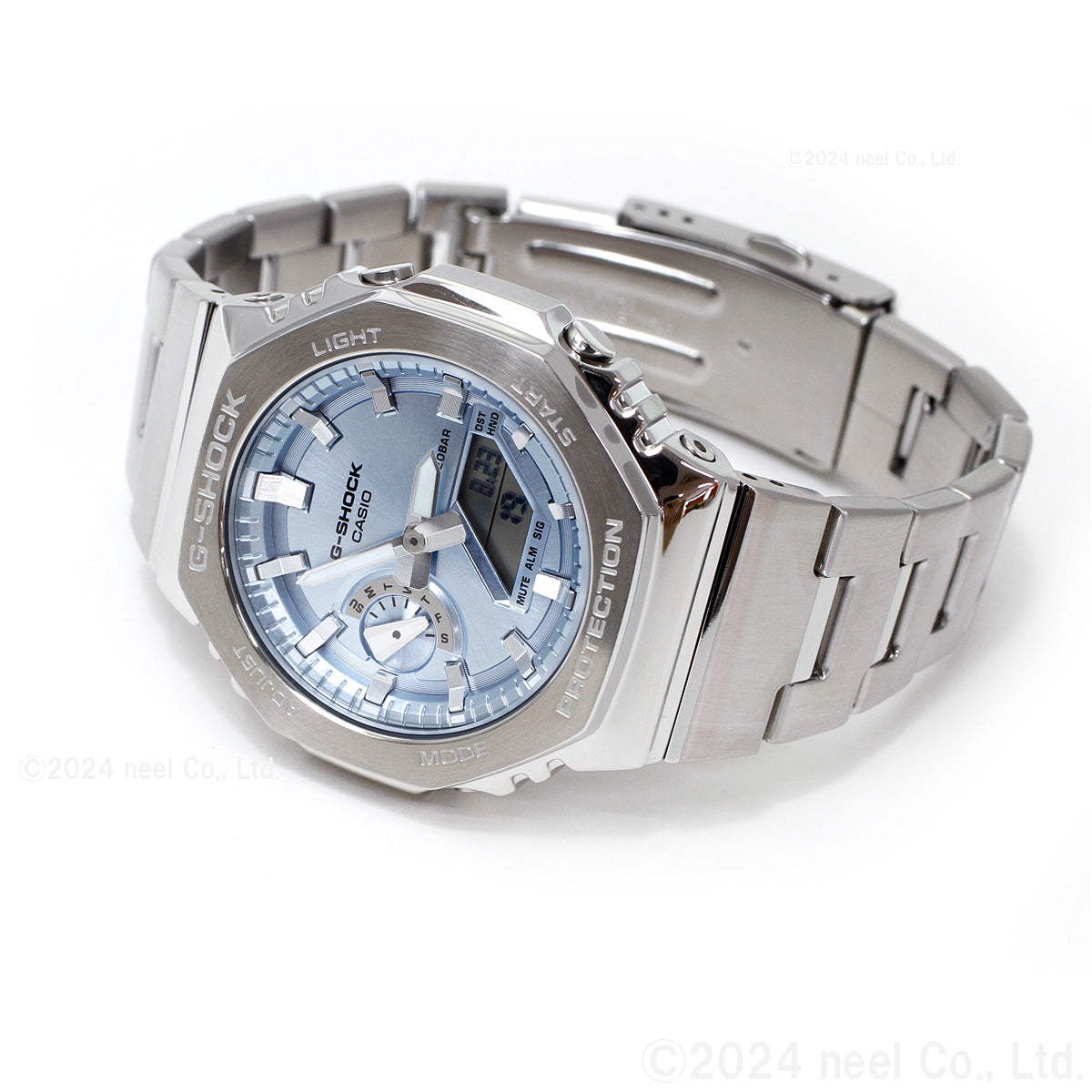 G-SHOCK アナデジ メンズ 腕時計 カシオ CASIO GM-2110D-2AJF スカイブルー メタルベゼル&メタルバンド【2024 新作】