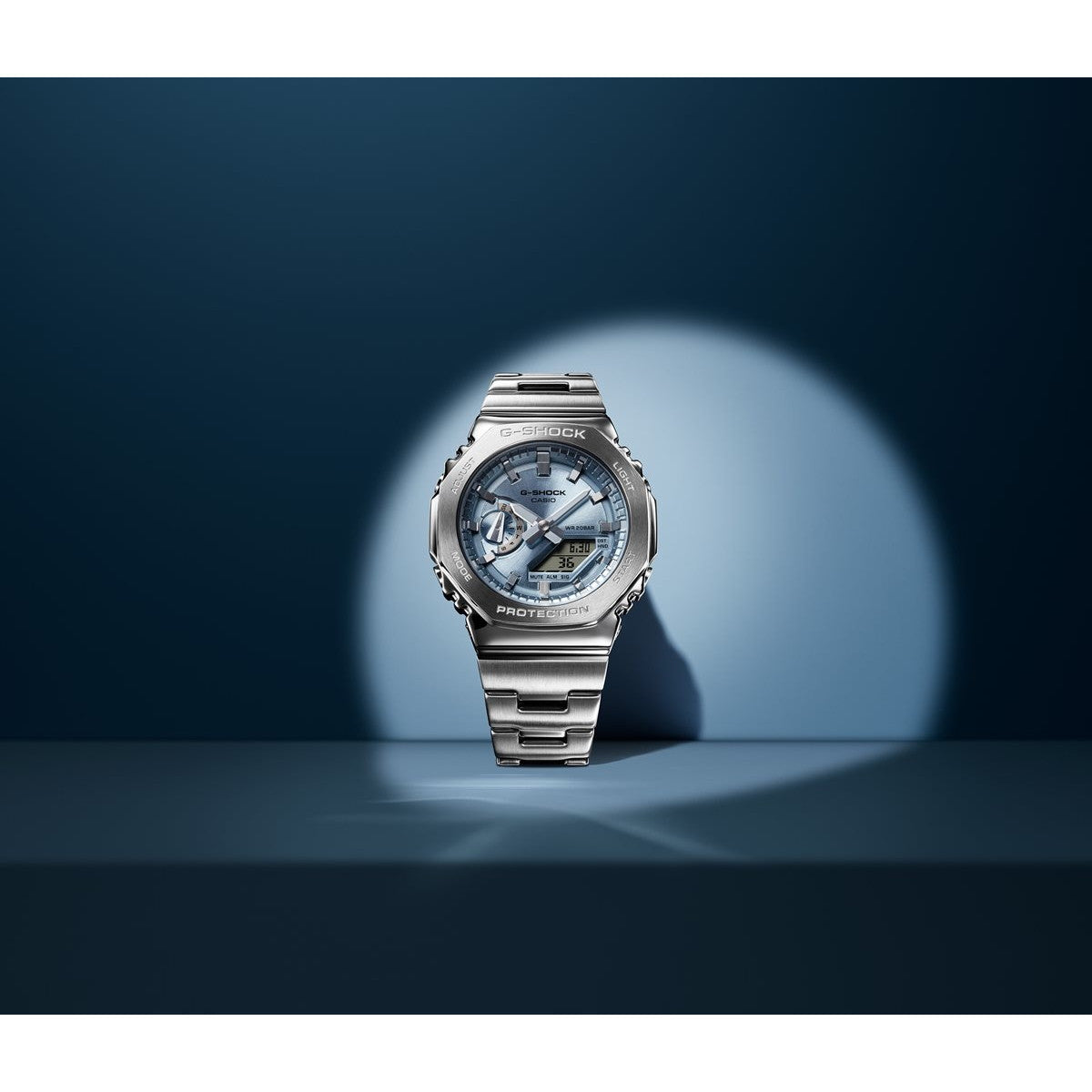 G-SHOCK アナデジ メンズ 腕時計 カシオ CASIO GM-2110D-2AJF スカイブルー メタルベゼル&メタルバンド【2024 新作】