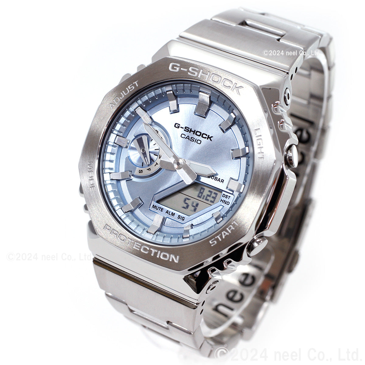 G-SHOCK アナデジ メンズ 腕時計 カシオ CASIO GM-2110D-2AJF スカイブルー メタルベゼル&メタルバンド【2024 新作】