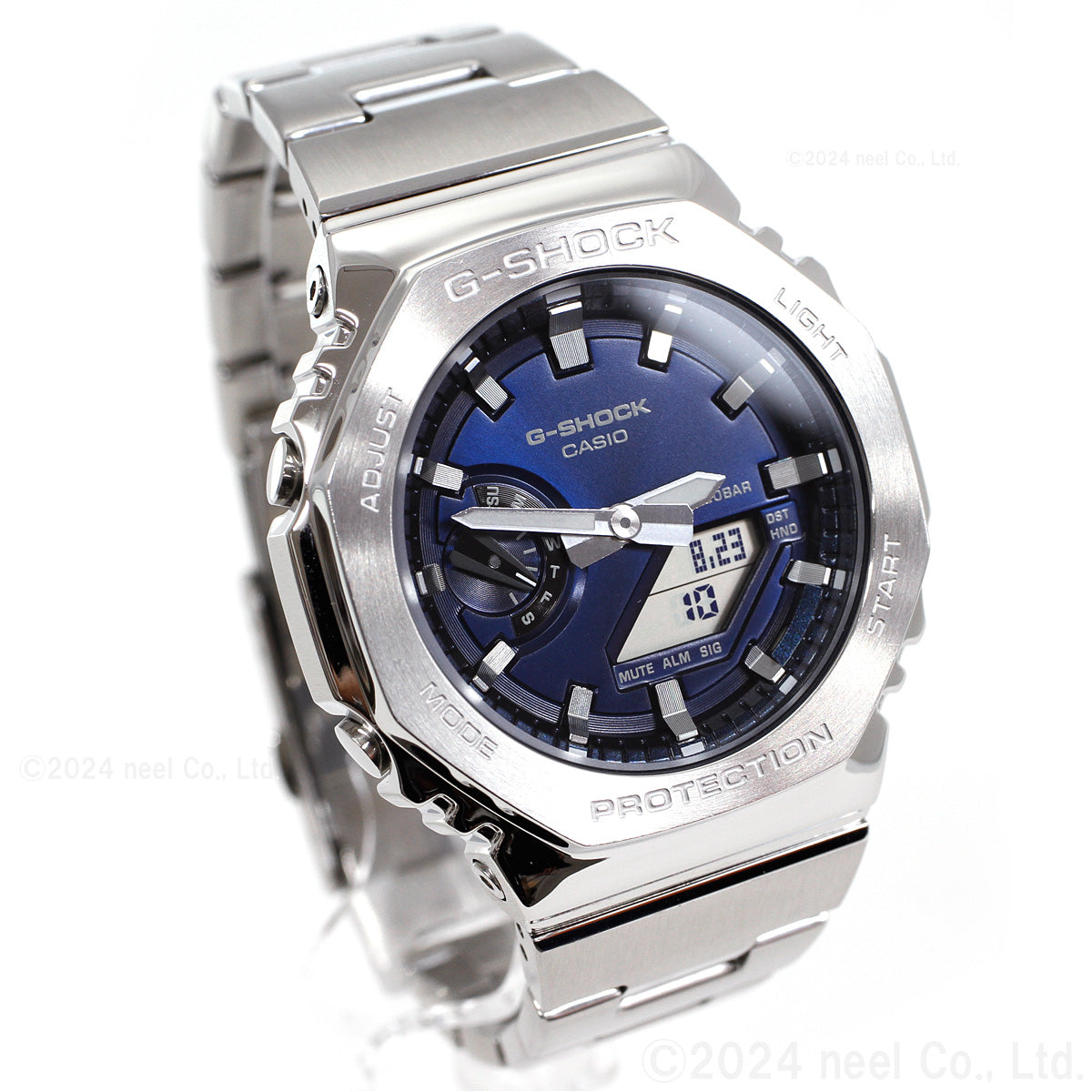 G-SHOCK アナデジ メンズ 腕時計 カシオ CASIO GM-2110D-2BJF ネイビー メタルベゼル&メタルバンド【2024 新作】