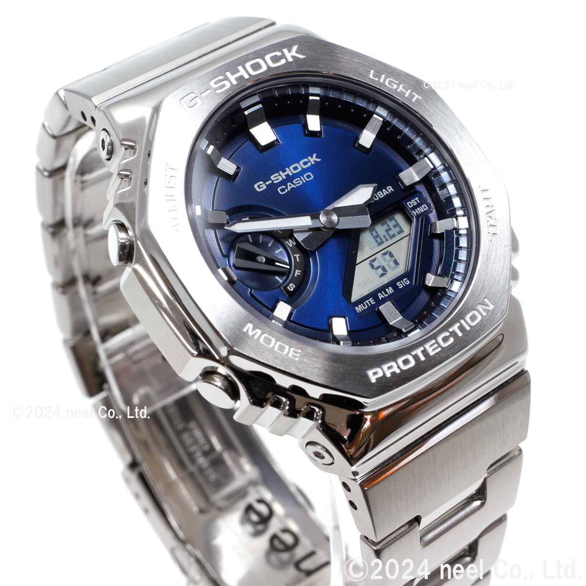 G-SHOCK アナデジ メンズ 腕時計 カシオ CASIO GM-2110D-2BJF ネイビー メタルベゼル&メタルバンド【2024 新作】