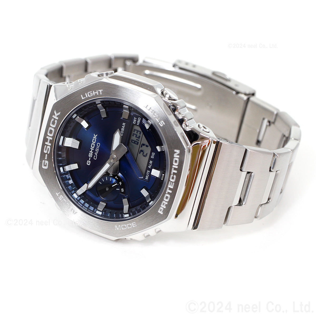 G-SHOCK アナデジ メンズ 腕時計 カシオ CASIO GM-2110D-2BJF ネイビー メタルベゼル&メタルバンド【2024 新作】