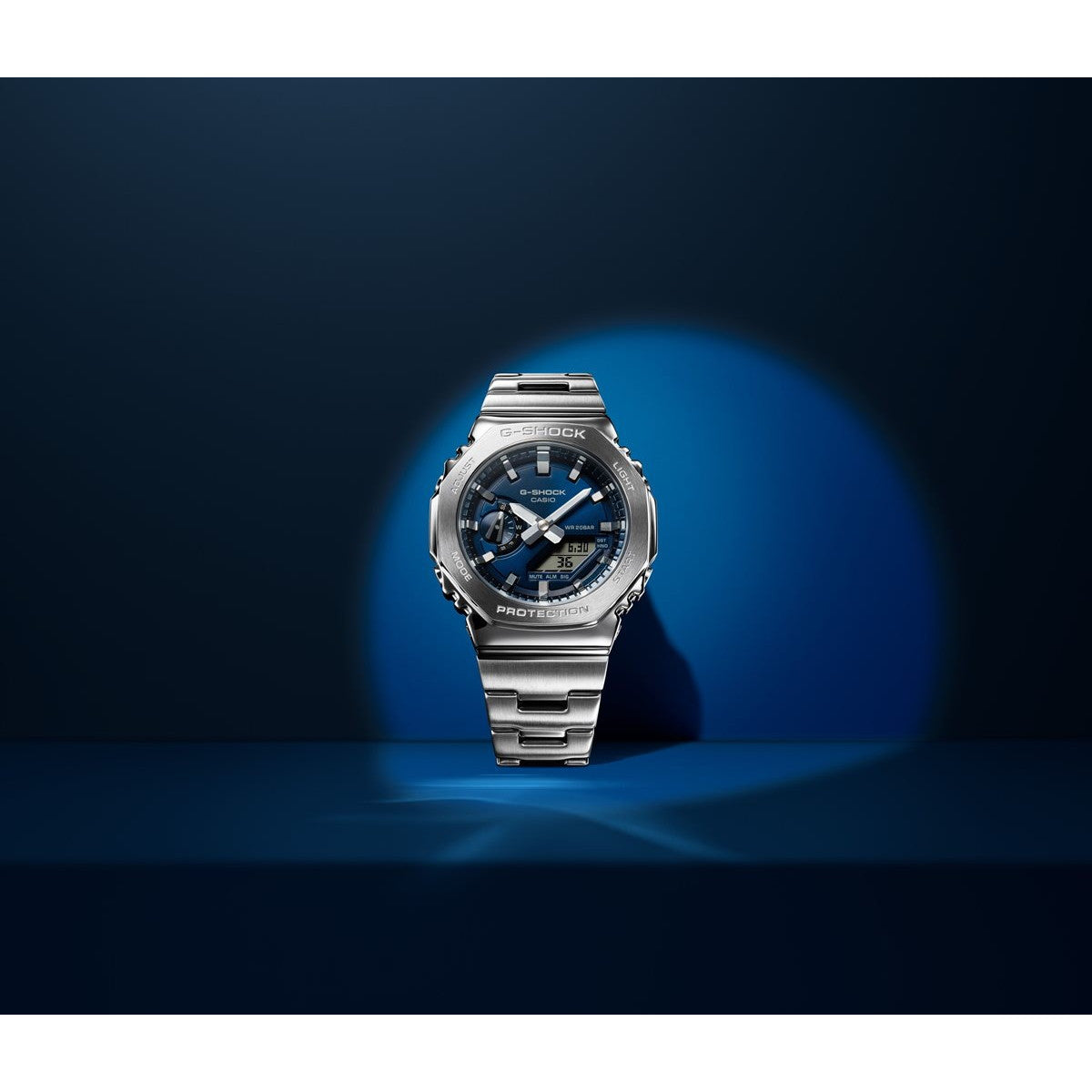 G-SHOCK アナデジ メンズ 腕時計 カシオ CASIO GM-2110D-2BJF ネイビー メタルベゼル&メタルバンド【2024 新作】