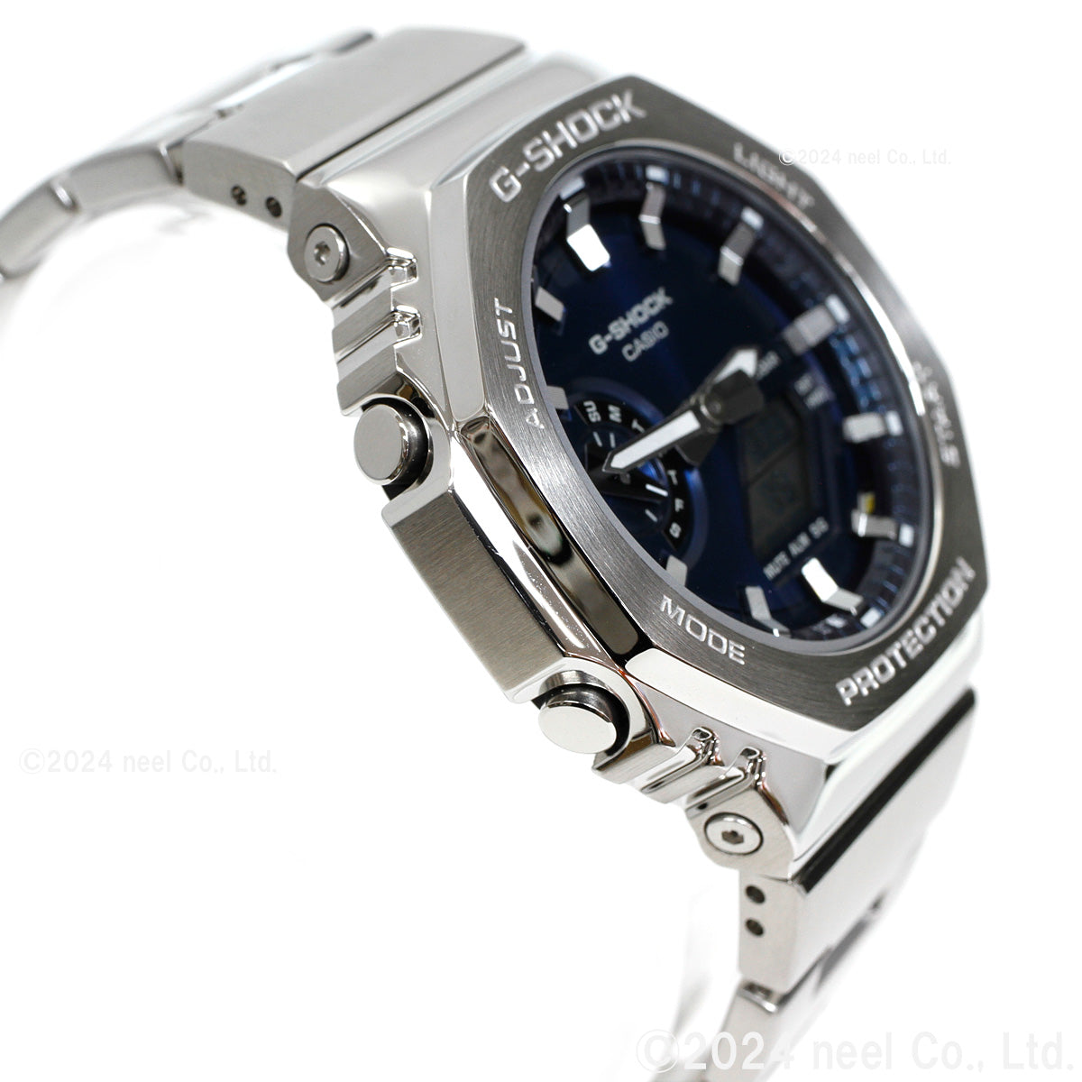 G-SHOCK アナデジ メンズ 腕時計 カシオ CASIO GM-2110D-2BJF ネイビー メタルベゼル&メタルバンド【2024 新作】