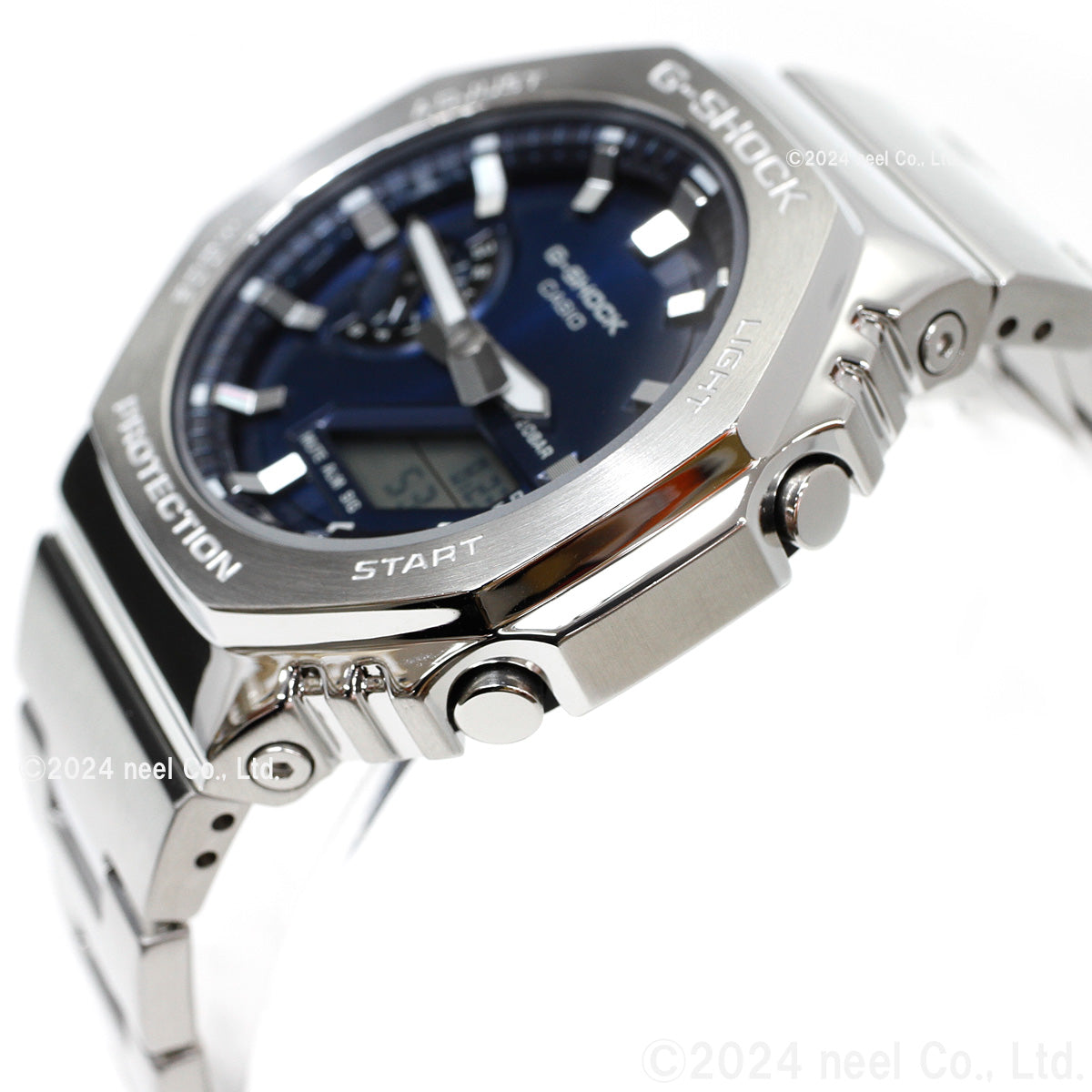 G-SHOCK アナデジ メンズ 腕時計 カシオ CASIO GM-2110D-2BJF ネイビー メタルベゼル&メタルバンド【2024 新作】