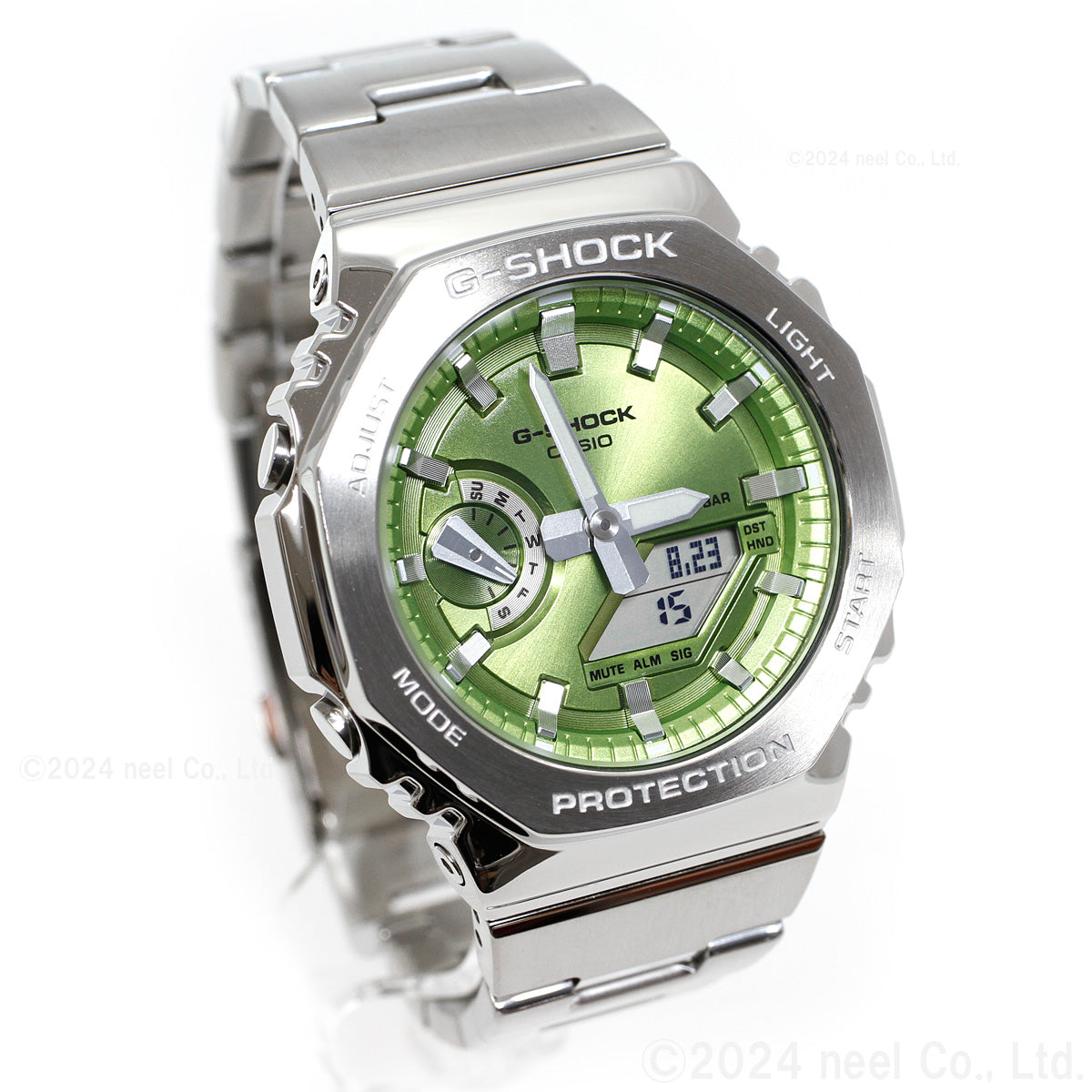 G-SHOCK アナデジ メンズ 腕時計 カシオ CASIO GM-2110D-3AJF ライムグリーン メタルベゼル&メタルバンド【2024 新作】