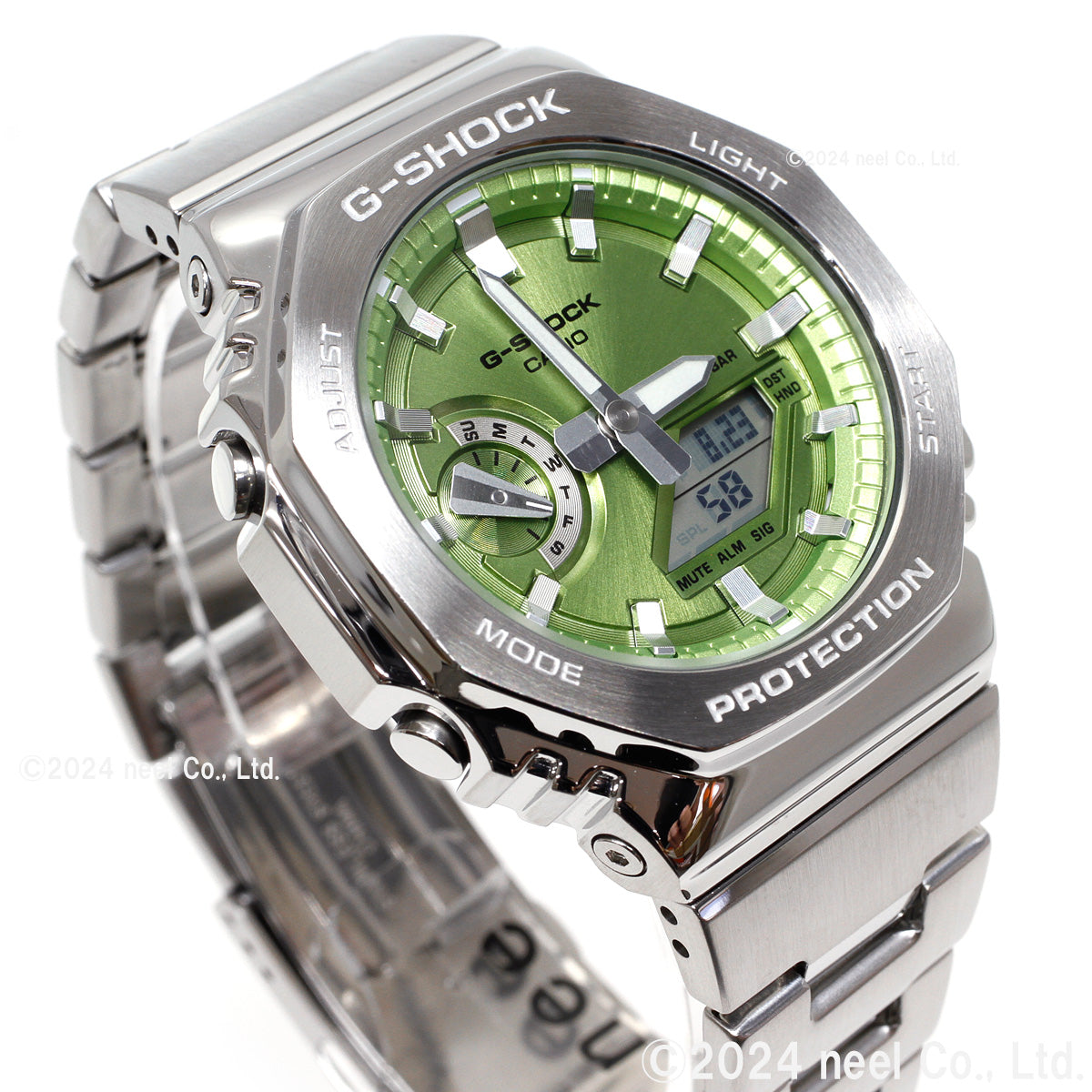 G-SHOCK アナデジ メンズ 腕時計 カシオ CASIO GM-2110D-3AJF ライムグリーン メタルベゼル&メタルバンド【2024 新作】