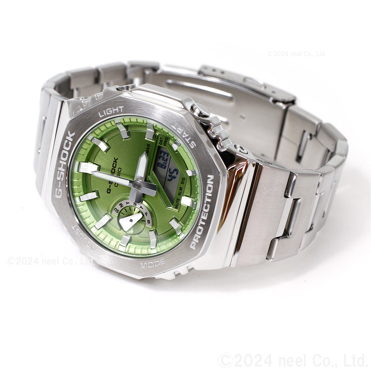 G-SHOCK アナデジ メンズ 腕時計 カシオ CASIO GM-2110D-3AJF ライムグリーン メタルベゼル&メタルバンド【2024 新作】