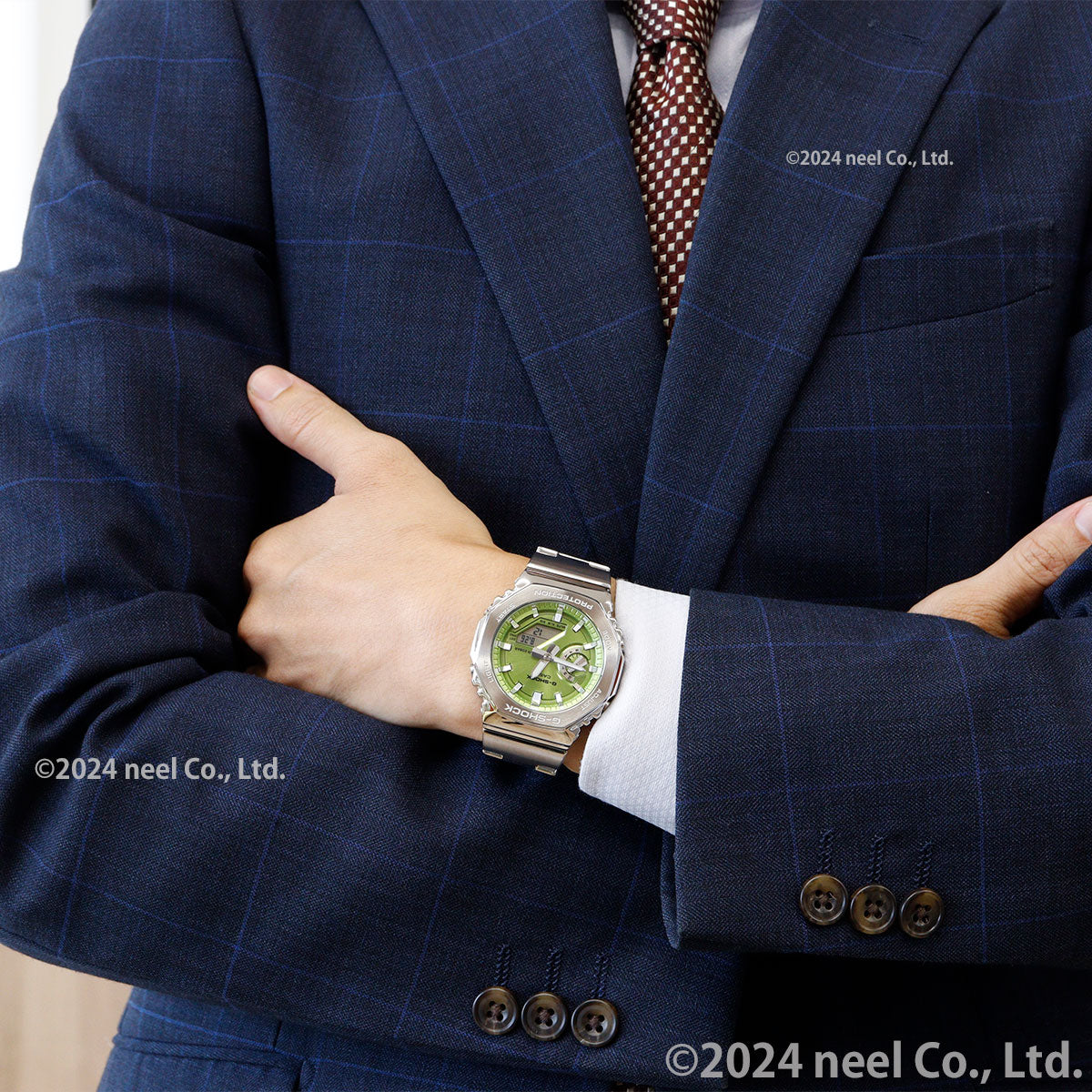 G-SHOCK アナデジ メンズ 腕時計 カシオ CASIO GM-2110D-3AJF ライムグリーン メタルベゼル&メタルバンド【2024 新作】