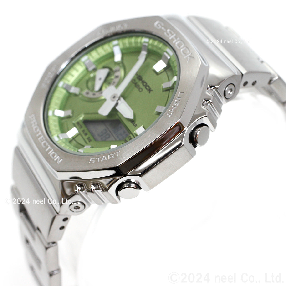 G-SHOCK アナデジ メンズ 腕時計 カシオ CASIO GM-2110D-3AJF ライムグリーン メタルベゼル&メタルバンド【2024 新作】