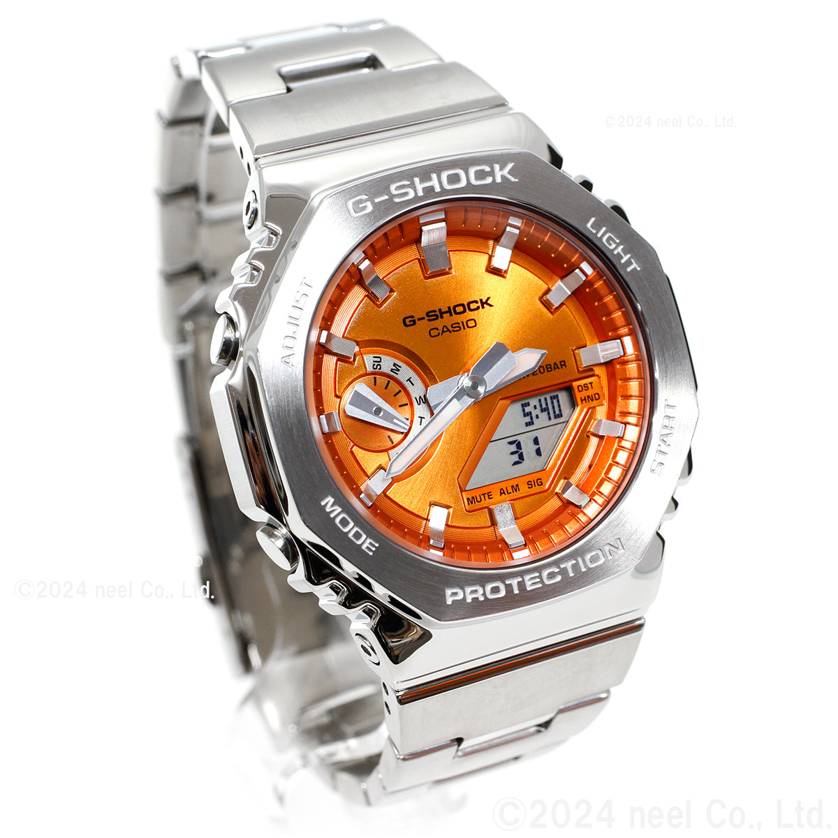 G-SHOCK アナデジ メンズ 腕時計 カシオ CASIO GM-2110D-4AJF オレンジ メタルベゼル&メタルバンド【2024 新作】
