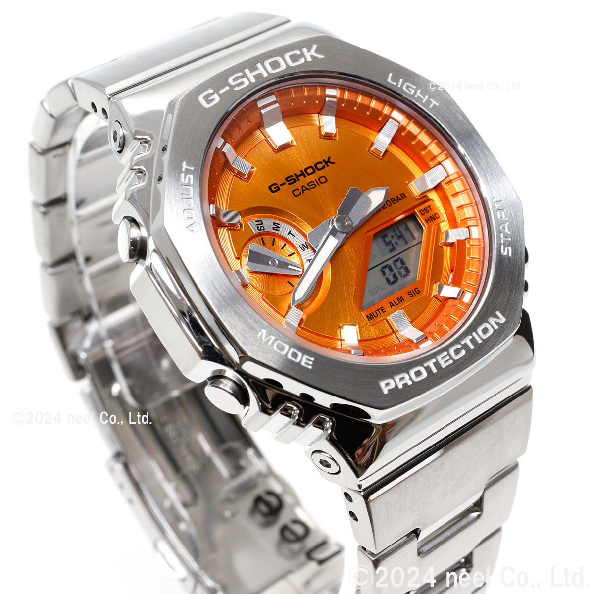G-SHOCK アナデジ メンズ 腕時計 カシオ CASIO GM-2110D-4AJF オレンジ メタルベゼル&メタルバンド【2024 新作】