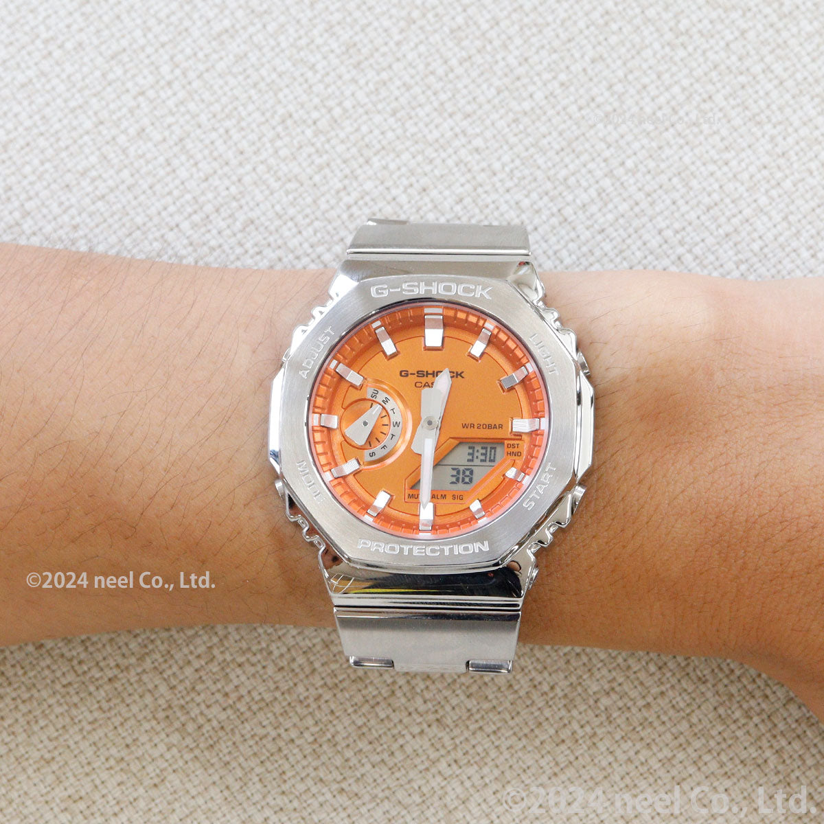 G-SHOCK アナデジ メンズ 腕時計 カシオ CASIO GM-2110D-4AJF オレンジ メタルベゼル&メタルバンド【2024 新作】