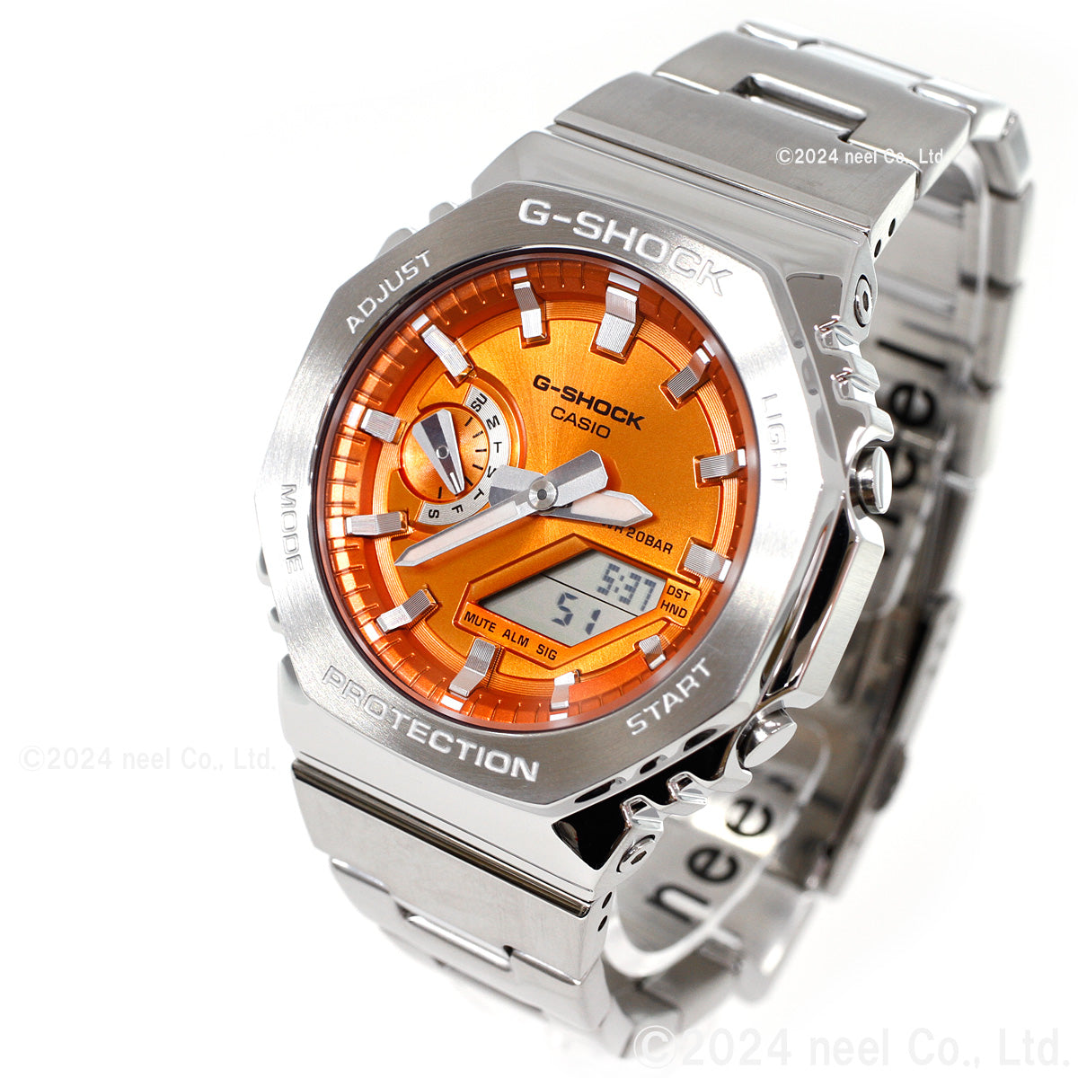 G-SHOCK アナデジ メンズ 腕時計 カシオ CASIO GM-2110D-4AJF オレンジ メタルベゼル&メタルバンド【2024 新作】