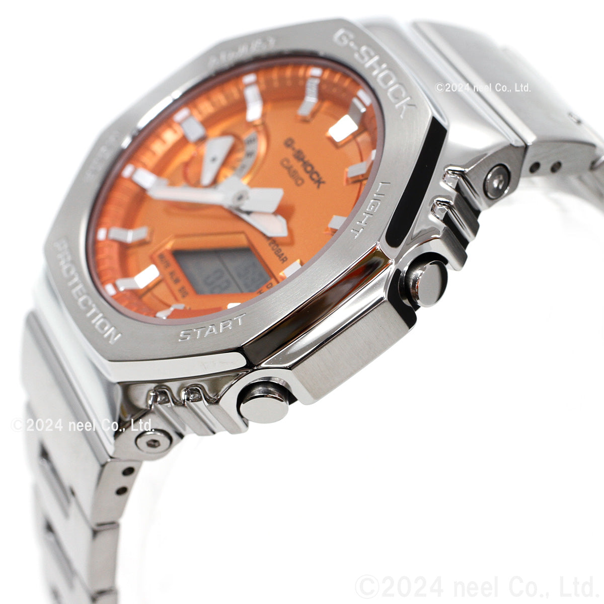 G-SHOCK アナデジ メンズ 腕時計 カシオ CASIO GM-2110D-4AJF オレンジ メタルベゼル&メタルバンド【2024 新作】