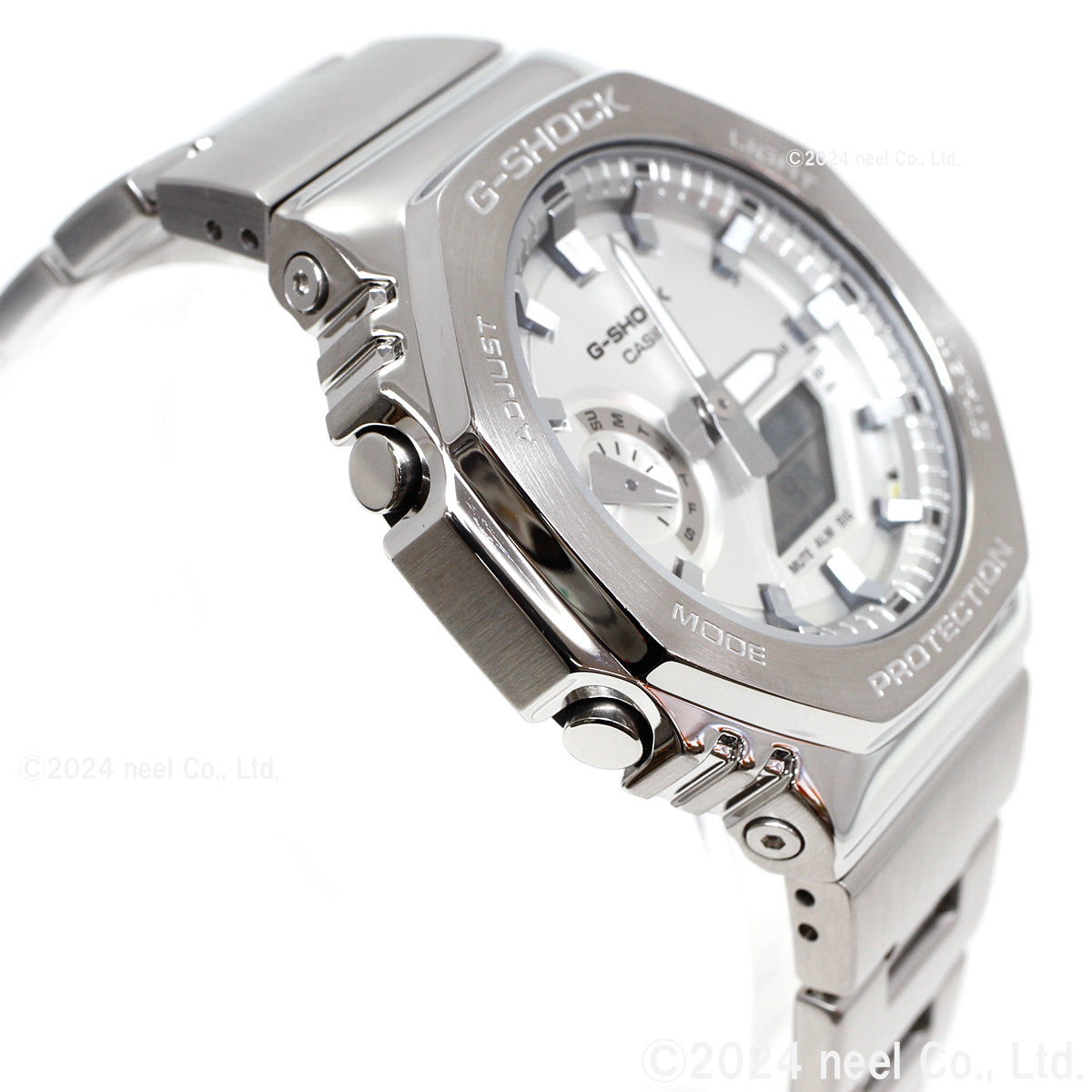 G-SHOCK アナデジ メンズ 腕時計 カシオ CASIO GM-2110D-7AJF シルバー メタルベゼル&メタルバンド【2024 新作】