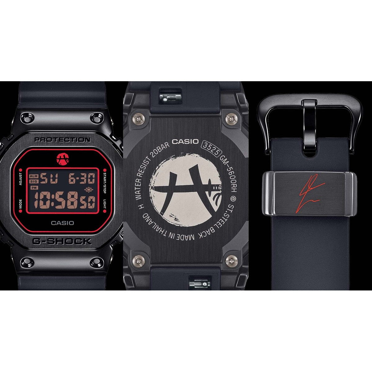 G-SHOCK カシオ Gショック CASIO デジタル RUI HACHIMURA 八村塁選手 シグネチャーモデル 限定 腕時計 メンズ GM-5600RH-1JR【2025 新作】