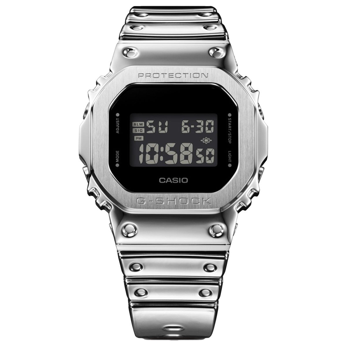 G-SHOCK デジタル カシオ Gショック CASIO 腕時計 メンズ GM-5600YM-8JF FINE METALLIC SERIES シルバー メタルベゼル【2025 新作】