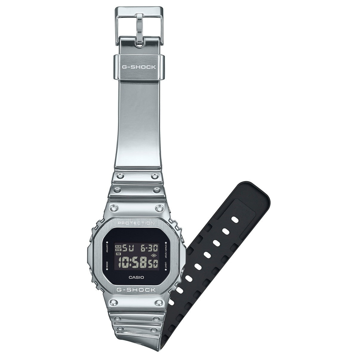 G-SHOCK デジタル カシオ Gショック CASIO 腕時計 メンズ GM-5600YM-8JF FINE METALLIC SERIES シルバー メタルベゼル【2025 新作】