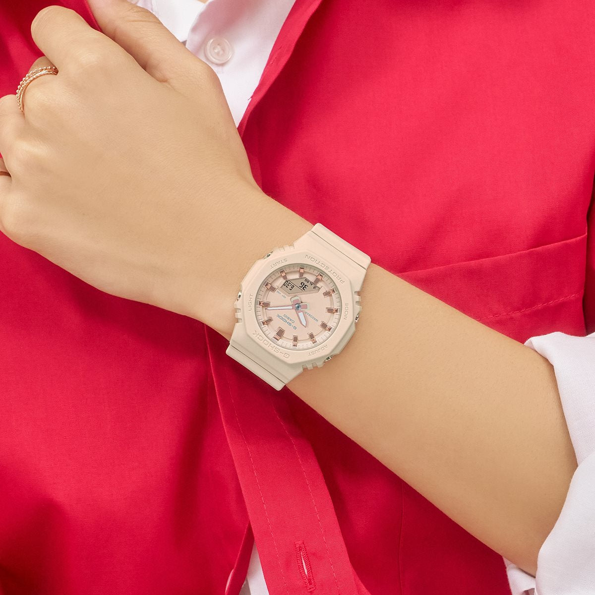 G-SHOCK カシオ Gショック CASIO アナデジ 腕時計 メンズ レディース GMA-P2100M-4AJF ベージュピンク【2025 新作】