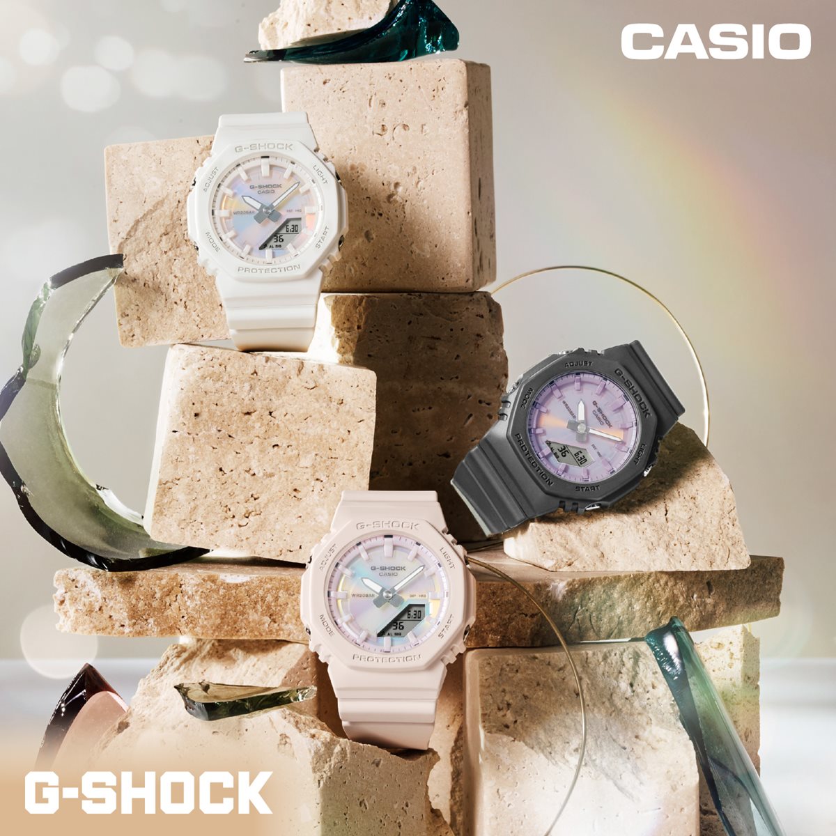 G-SHOCK カシオ Gショック CASIO アナデジ 腕時計 メンズ レディース GMA-P2100PC-7AJF ホワイト【2025 新作】