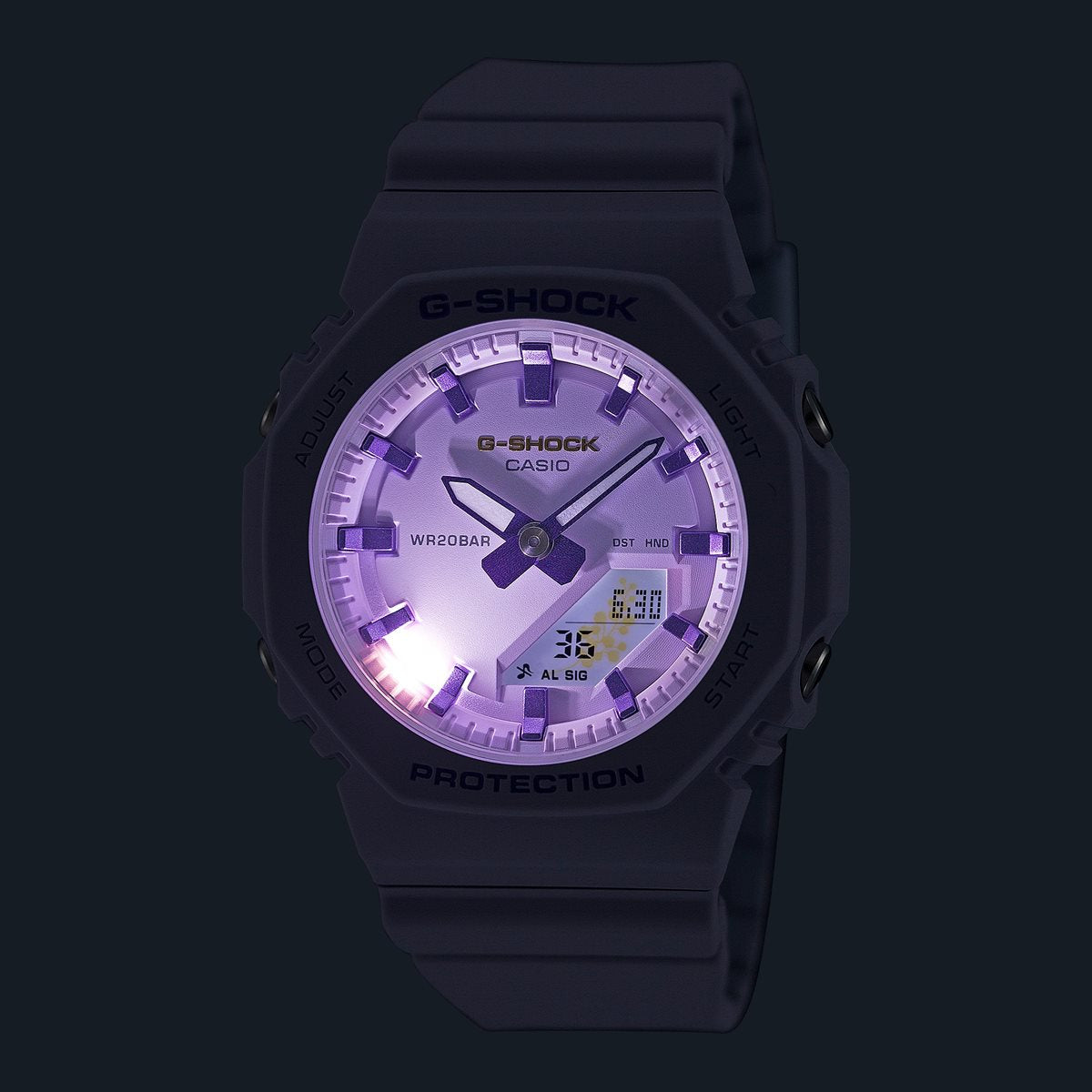 G-SHOCK カシオ Gショック CASIO 国際女性デー 記念 アナデジ 腕時計 メンズ レディース GMA-P2125W-6AJR パープル【2025 新作】