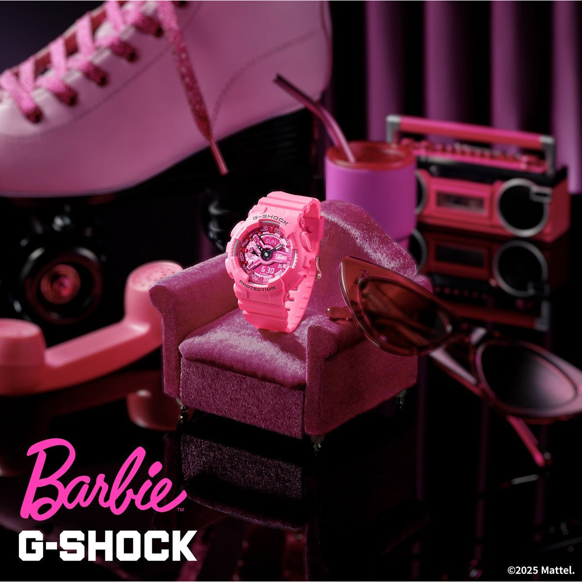 G-SHOCK カシオ Gショック CASIO アナデジ バービー Barbie コラボ 限定モデル 腕時計 メンズ レディース GMA-S110BE-4AJR【2025 新作】
