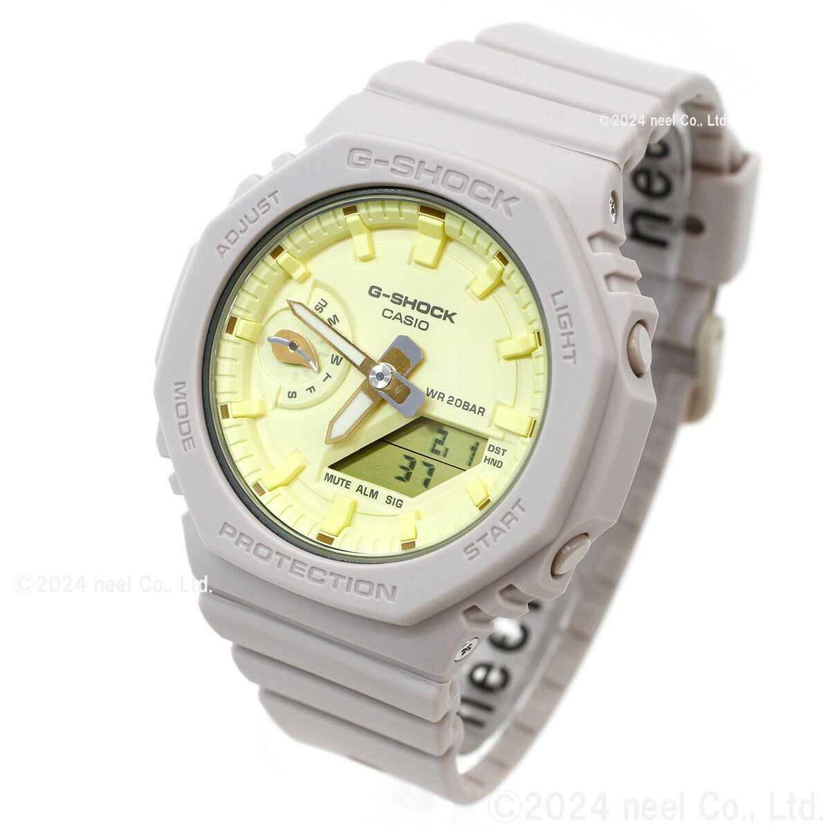 G-SHOCK カシオ Gショック CASIO アナデジ 腕時計 メンズ レディース GMA-S2100NC-4AJF GA-2100 バジルの葉 モチーフ 小型化・薄型化モデル【2023 新作】