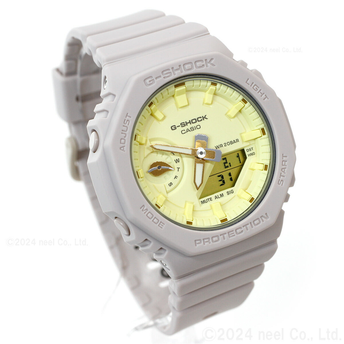 G-SHOCK カシオ Gショック CASIO アナデジ 腕時計 メンズ レディース GMA-S2100NC-4AJF GA-2100 バジルの葉 モチーフ 小型化・薄型化モデル【2023 新作】