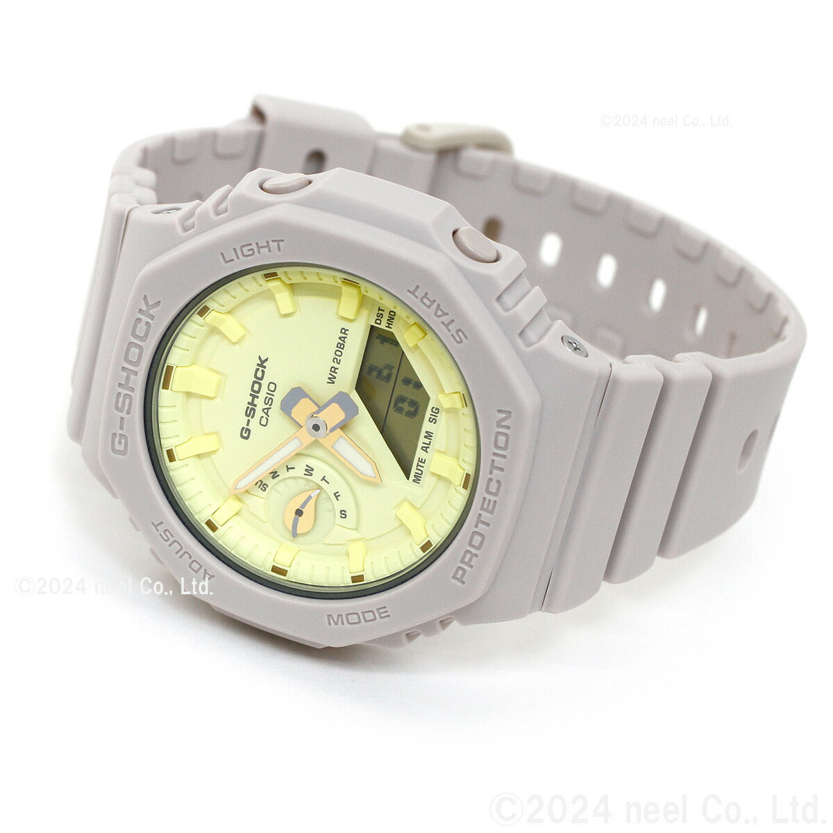 G-SHOCK カシオ Gショック CASIO アナデジ 腕時計 メンズ レディース GMA-S2100NC-4AJF GA-2100 バジルの葉 モチーフ 小型化・薄型化モデル【2023 新作】