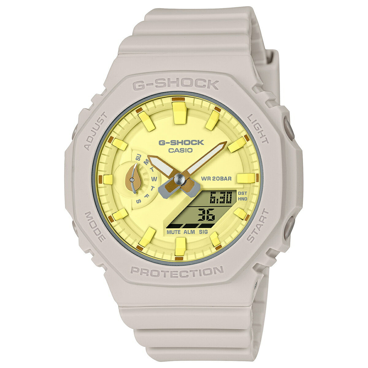 G-SHOCK カシオ Gショック CASIO アナデジ 腕時計 メンズ レディース GMA-S2100NC-4AJF GA-2100 バジルの葉 モチーフ 小型化・薄型化モデル【2023 新作】