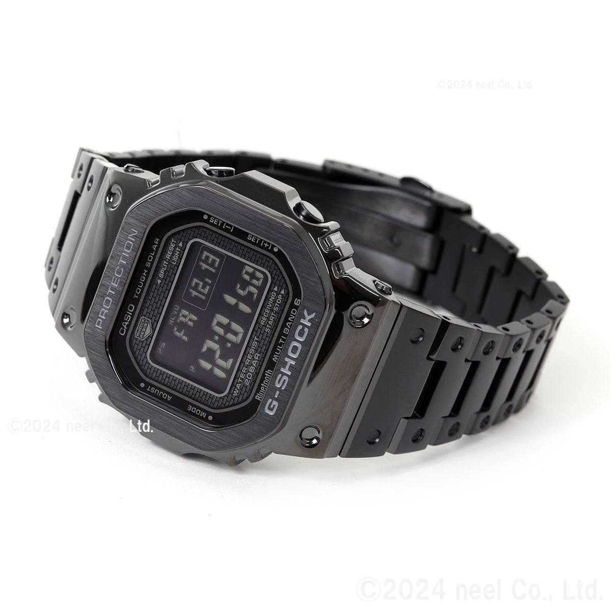 カシオ Gショック CASIO G-SHOCK タフソーラー 電波時計 デジタル 腕時計 メンズ フルメタル ブラック GMW-B5000GD-1JF