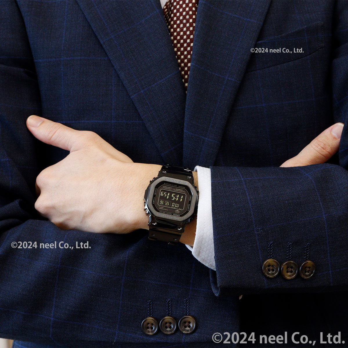 カシオ Gショック CASIO G-SHOCK タフソーラー 電波時計 デジタル 腕時計 メンズ フルメタル ブラック GMW-B5000GD-1JF