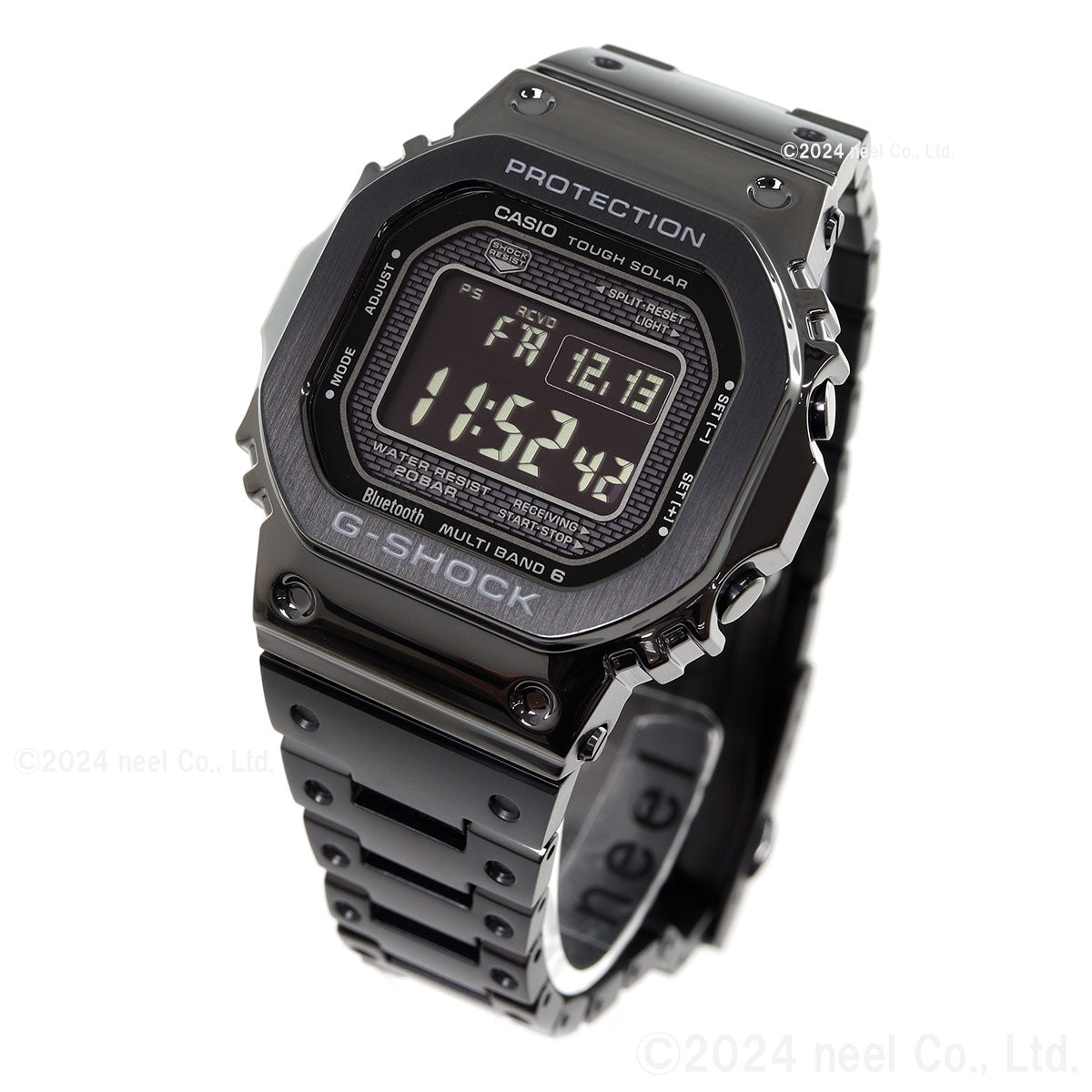 カシオ Gショック CASIO G-SHOCK タフソーラー 電波時計 デジタル 腕時計 メンズ フルメタル ブラック GMW-B5000GD-1JF