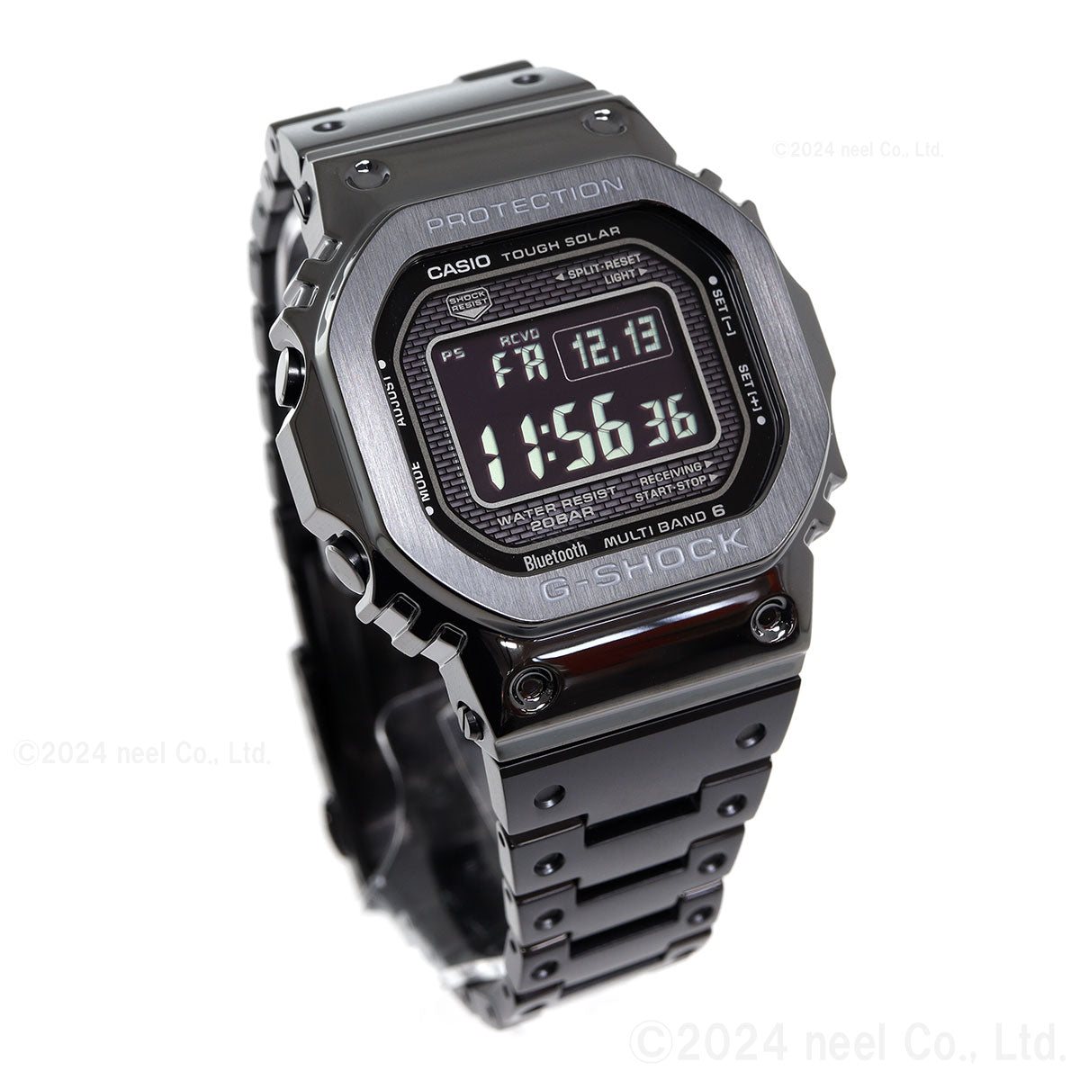 カシオ Gショック CASIO G-SHOCK タフソーラー 電波時計 デジタル 腕時計 メンズ フルメタル ブラック GMW-B5000GD-1JF