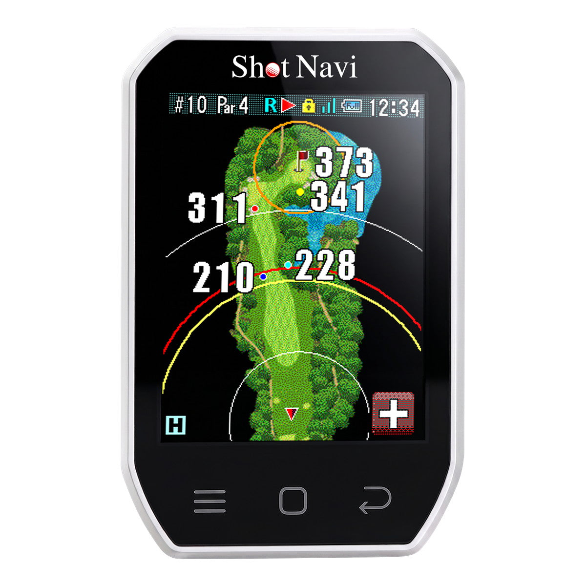 ショットナビ Shot Navi Granz neo グランツ ネオ ハンディ型 タッチパネル GPS ゴルフナビ 距離測定器 距離計測器 ホワイト【2026 新作】