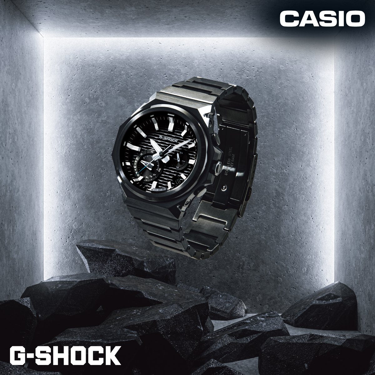 G-SHOCK ソーラー G-STEEL カシオ Gショック Gスチール CASIO 腕時計 メンズ タフソーラー GST-B1000BD-1AJF SLEEK STYLE スマートフォンリンク【2026 新作】
