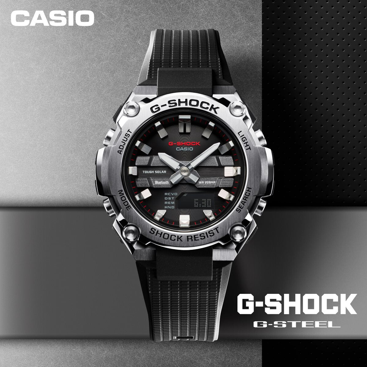 G-SHOCK ソーラー G-STEEL カシオ Gショック Gスチール CASIO 腕時計 メンズ タフソーラー GST-B600-1AJF スマートフォンリンク【2024 新作】