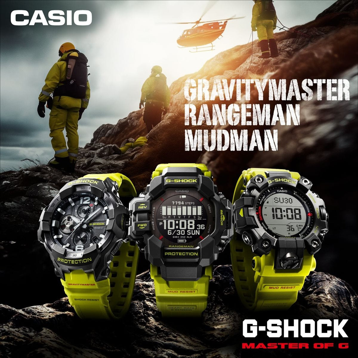 G-SHOCK 電波 ソーラー 電波時計 カシオ Gショック マッドマン MUDMAN CASIO 腕時計 メンズ MASTER OF G GW-9500MRY-1A9JF【2025 新作】