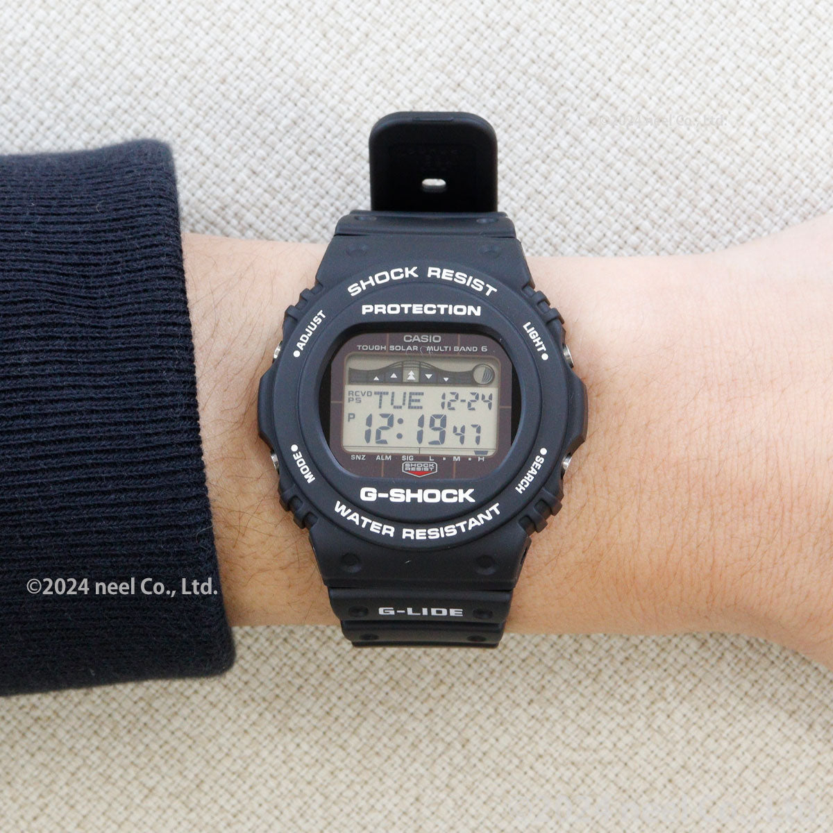G-SHOCK 電波 ソーラー 電波時計 ブラック カシオ Gショック G-LIDE 腕時計 メンズ CASIO GWX-5700CS-1JF