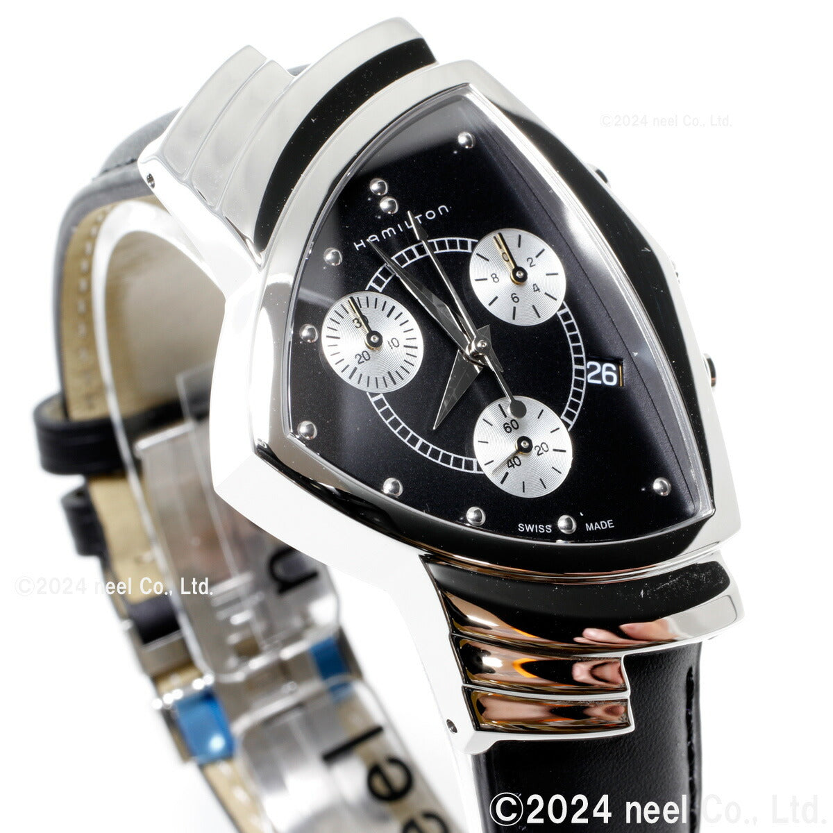 ハミルトン HAMILTON ベンチュラ クロノグラフ H24412732 腕時計 メンズ【正規品】【60回分割手数料無料!】