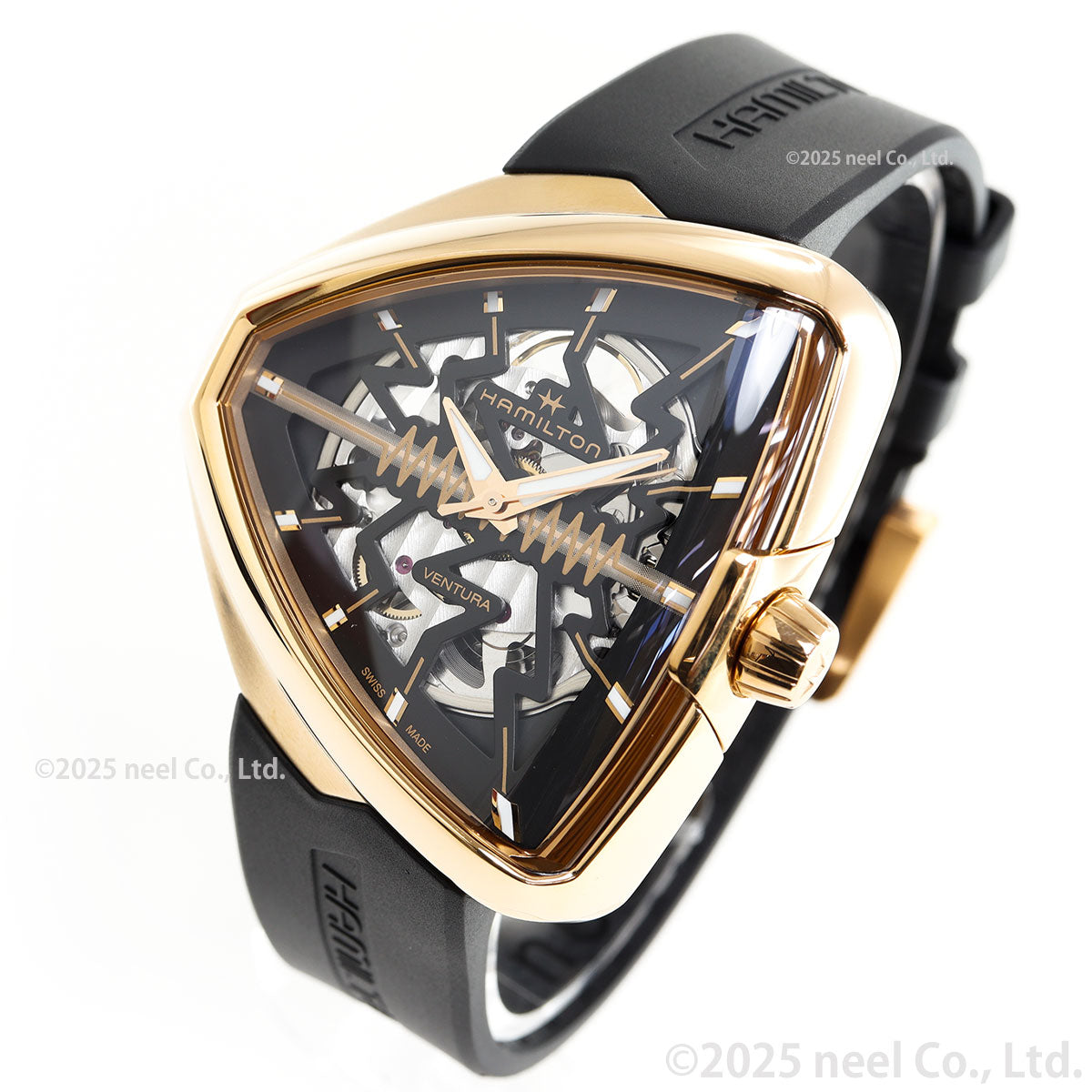 ハミルトン HAMILTON ベンチュラ エルヴィス80 スケルトン オート H24525331 腕時計 メンズ 自動巻き VENTURA ELVIS80 SKELETON AUTO【正規品】【60回分割手数料無料!】
