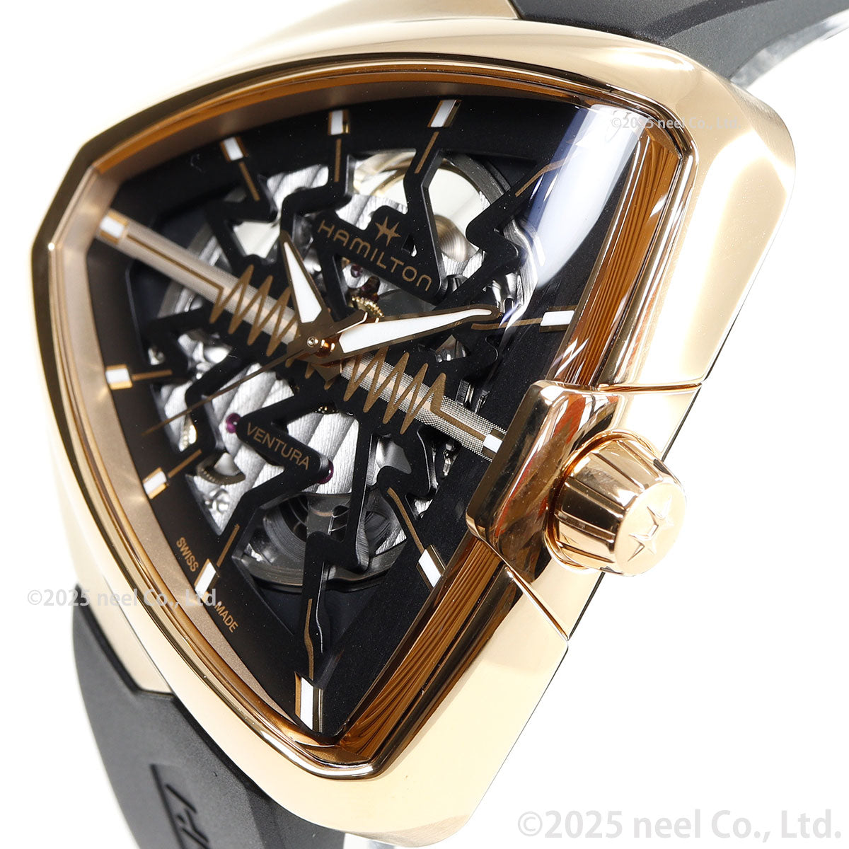 ハミルトン HAMILTON ベンチュラ エルヴィス80 スケルトン オート H24525331 腕時計 メンズ 自動巻き VENTURA ELVIS80 SKELETON AUTO【正規品】【60回分割手数料無料!】