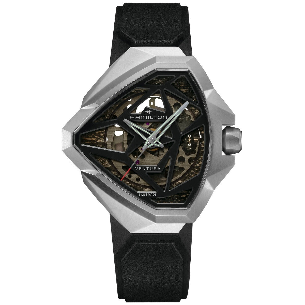 ハミルトン HAMILTON ベンチュラ エッジ スケルトン H24635330 腕時計 メンズ 自動巻き VENTURA EDGE SKELETON【2025 新作】【正規品】【60回分割手数料無料!】
