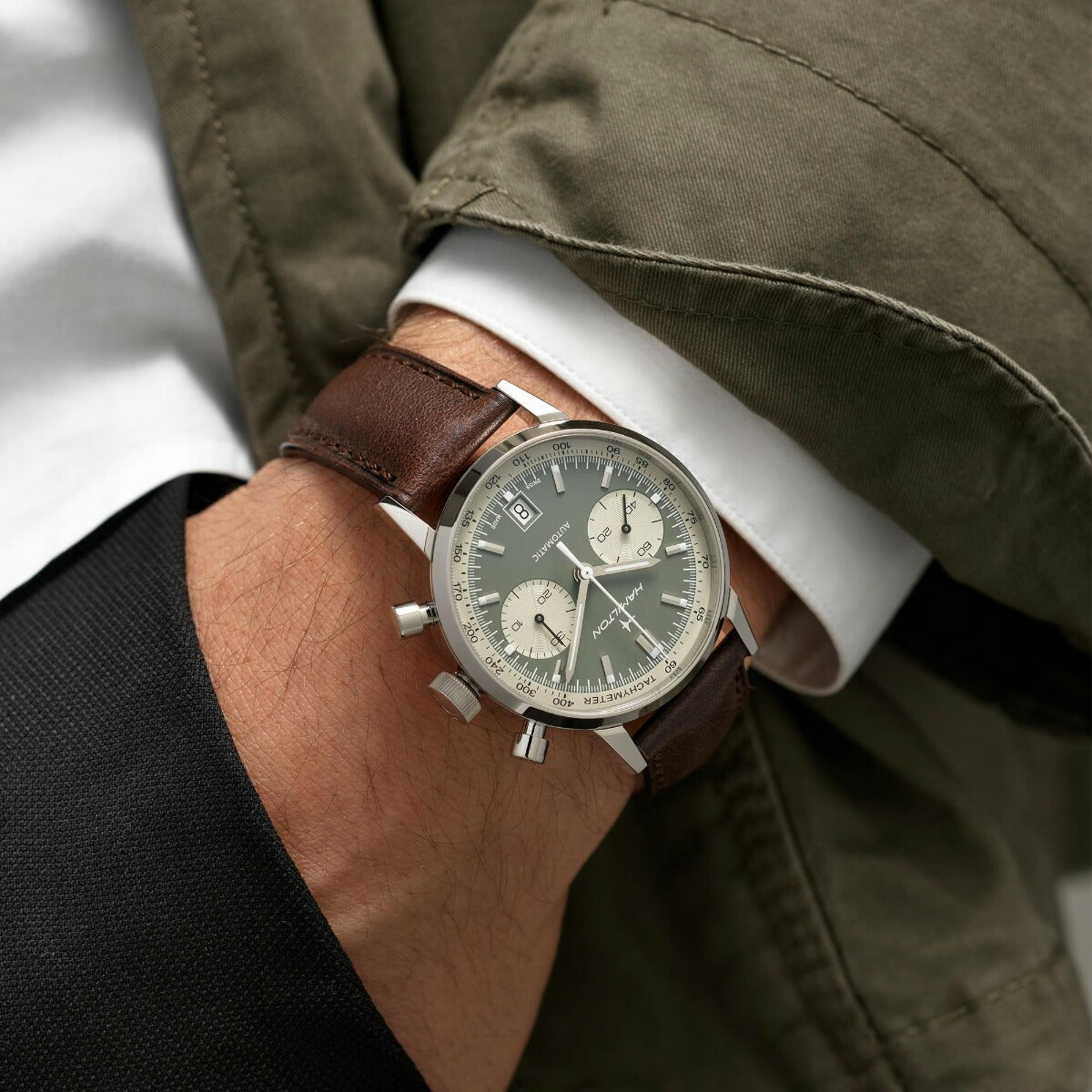 ハミルトン HAMILTON アメリカン クラシック イントラマティック オートクロノ 40mm H38416560 腕時計 メンズ 自動巻き【正規品】【60回分割手数料無料!】
