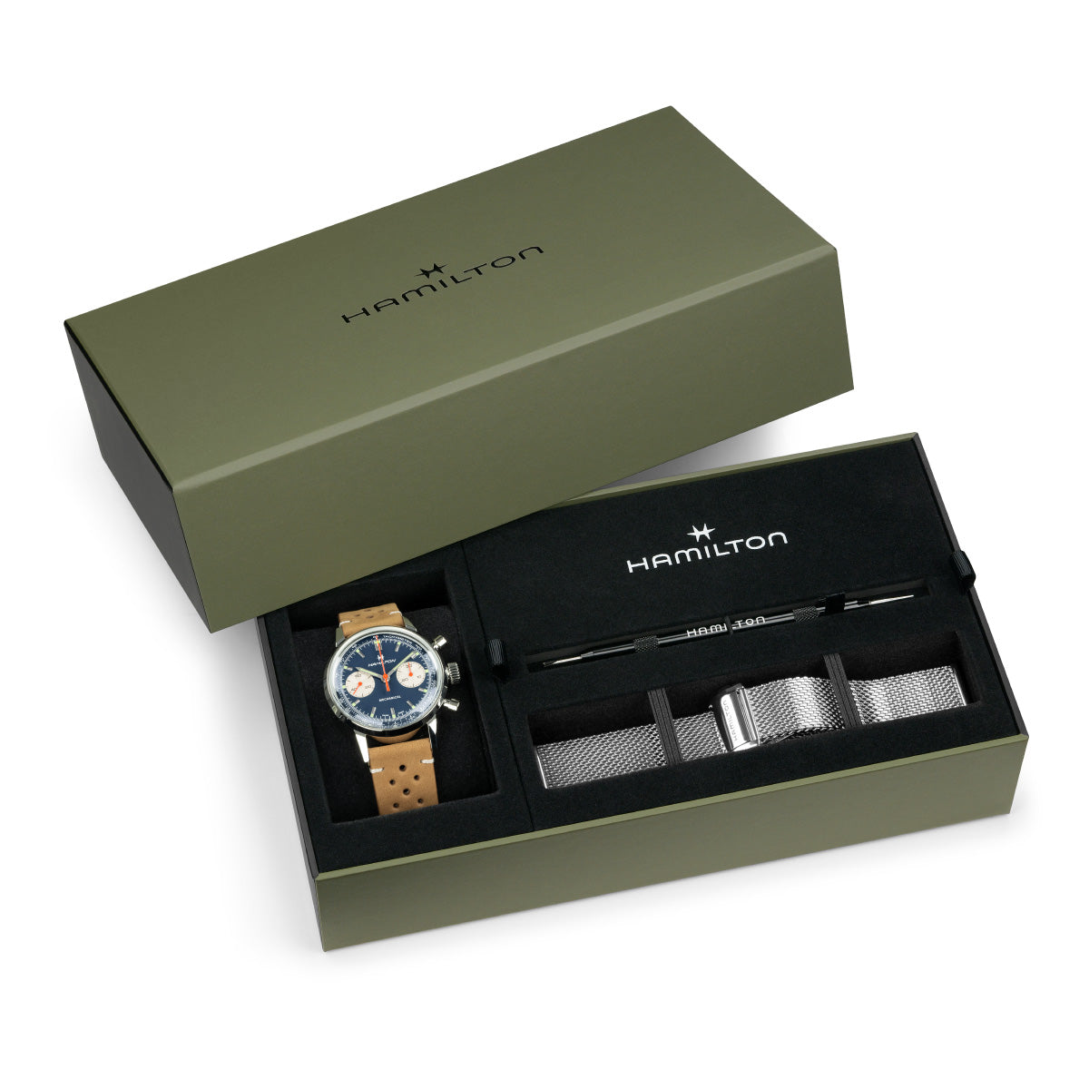 ハミルトン HAMILTON アメリカン クラシック イントラマティック クロノグラフ H H38429541 腕時計 手巻き【2026 新作】【正規品】【60回分割手数料無料!】