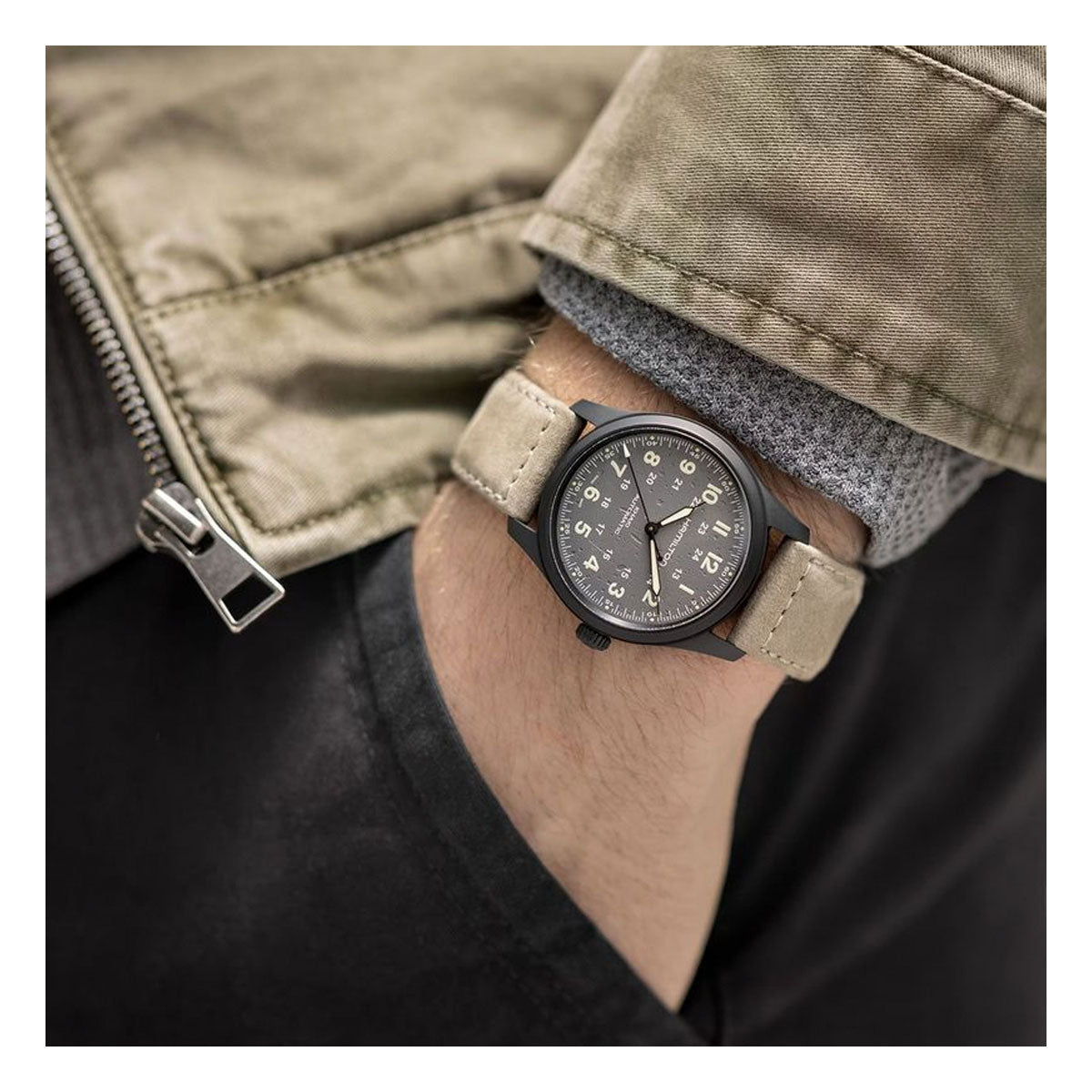 ハミルトン HAMILTON カーキ フィールド チタニウム オート H70215880 腕時計 メンズ 自動巻き TITANIUM AUTO【正規品】【60回分割手数料無料!】