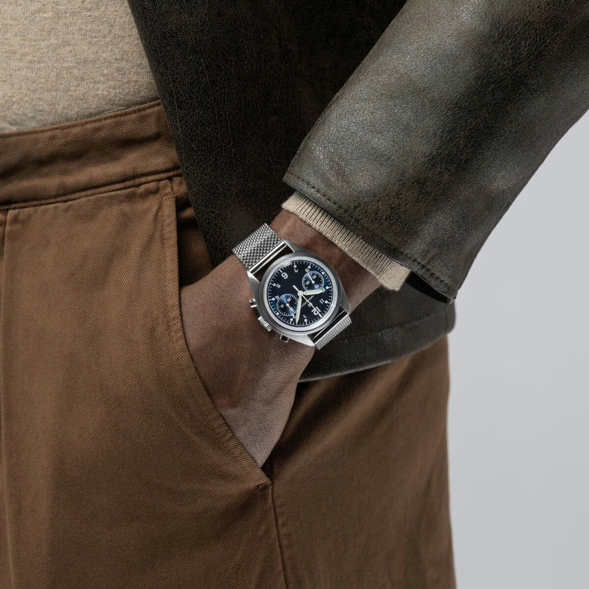 ハミルトン HAMILTON カーキ アビエーション パイロット パイオニア メカニカル クロノグラフ H76409140 腕時計【2025 新作】【正規品】【60回分割手数料無料!】