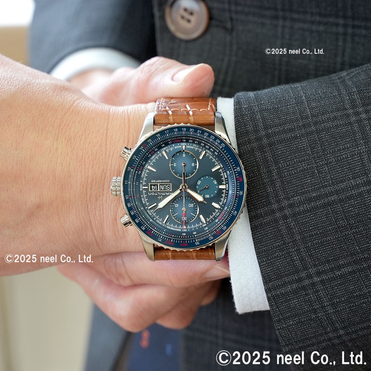 ハミルトン HAMILTON カーキ アビエーション コンバーター オート クロノグラフ H76746540 腕時計 メンズ 自動巻き KHAKI AVIATION【正規品】【60回分割手数料無料!】
